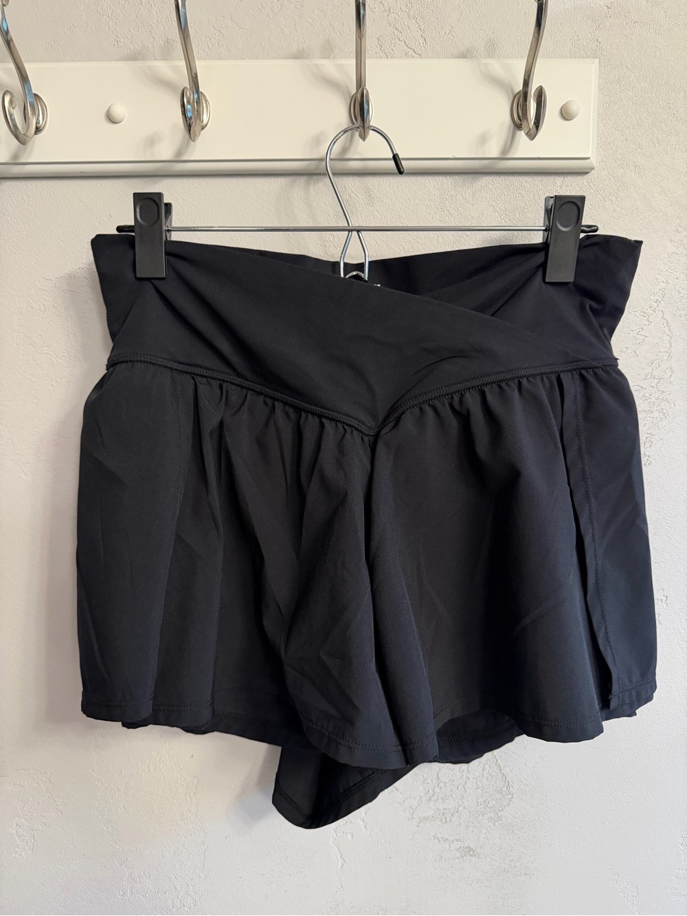 JoyLab Black High-Waist Athletic Skort-Style Shorts